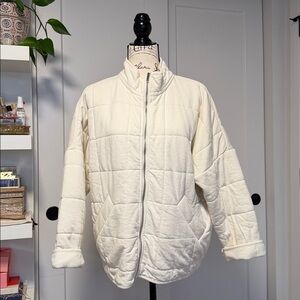 Cream Quilted Jacket